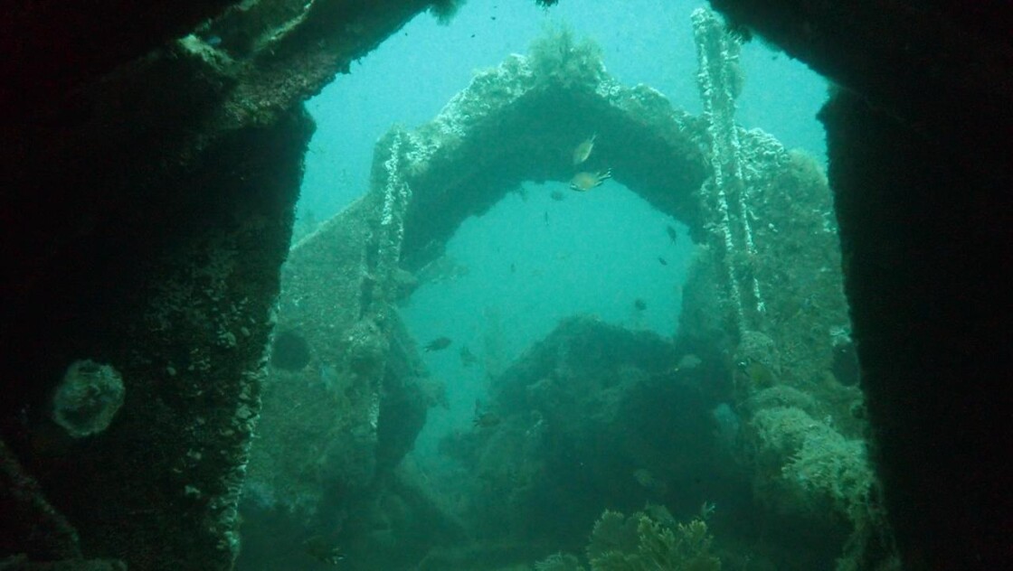 Epave Tiwa à 36 m
