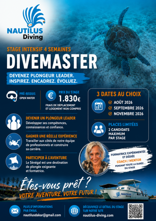 Nautilus Stage Divemaster Dakar